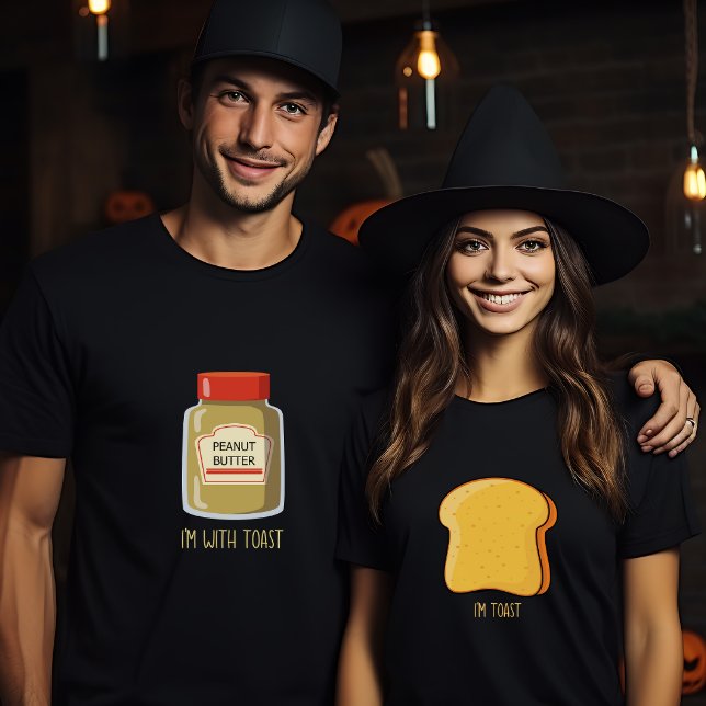 Halloween par matchande kostume peanut butter t shirt (Skapare uppladdad)