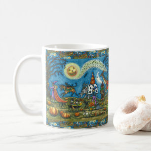 HALLOWEEN PARAD Witch Giraffe Bear Zebra Skellies Kaffemugg