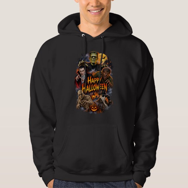 Halloween Paranormal Hoodie – Mörk Skräck (Framsida)