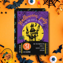 Halloween-partiinbjudan