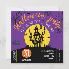 Halloween-partiinbjudan Spara Datumet