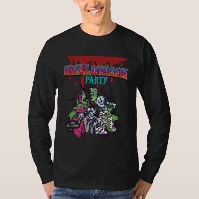 Halloween Party  12 T Shirt (Framsida)