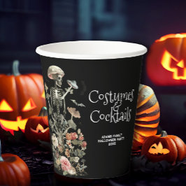 Halloween Party Black Spooky Costume & Cocktails