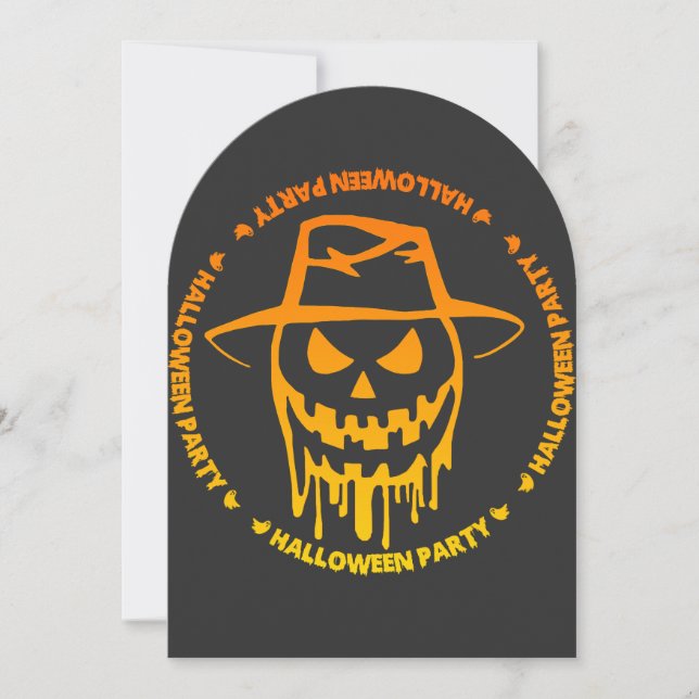 Halloween party inbjudningar (Framsida)