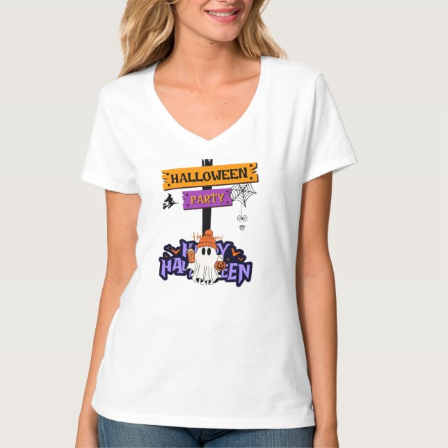 Halloween Party T Shirt (Framsida)
