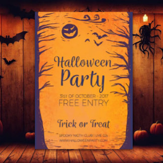 Halloween Party Trick or Treat Invitations Inbjudningar