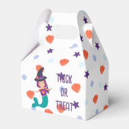 Halloween Pastel Sjöjungfru Witch in Witch Hat Whi Presentaskar