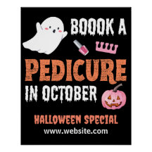 Halloween Pedicure Speciell Glossy Poster