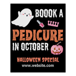 Halloween Pedicure Speciell Glossy Poster Perfect Poster