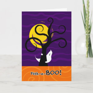 Halloween Peek-a-BOO-hälsningskort Kort