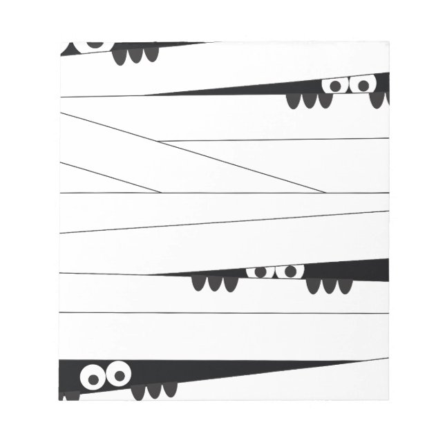 Halloween Peeking Mummy Anteckningsblock (Framsida)