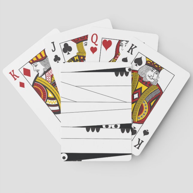 Halloween Peeking Mummy Spelkort (Baksidan)