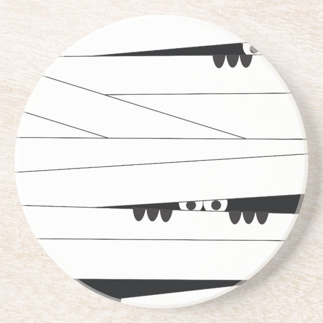 Halloween Peeking Mummy Underlägg (Framsidan)