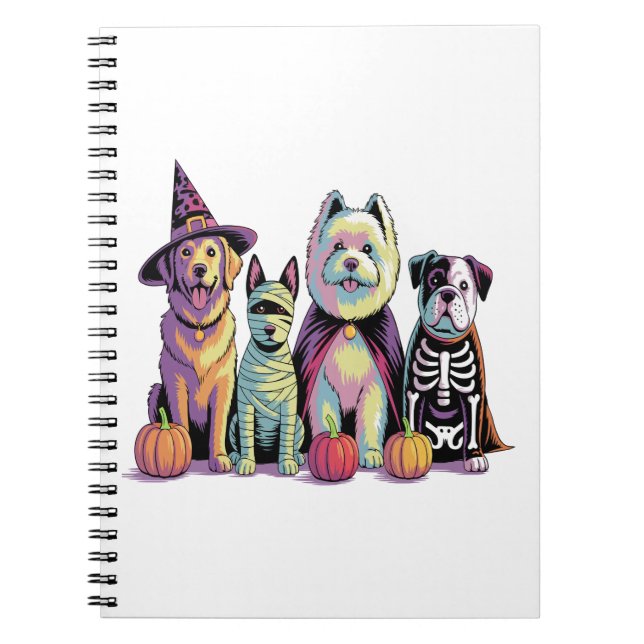 Halloween-penselruta, Hund Anteckningsbok (Framsidan)