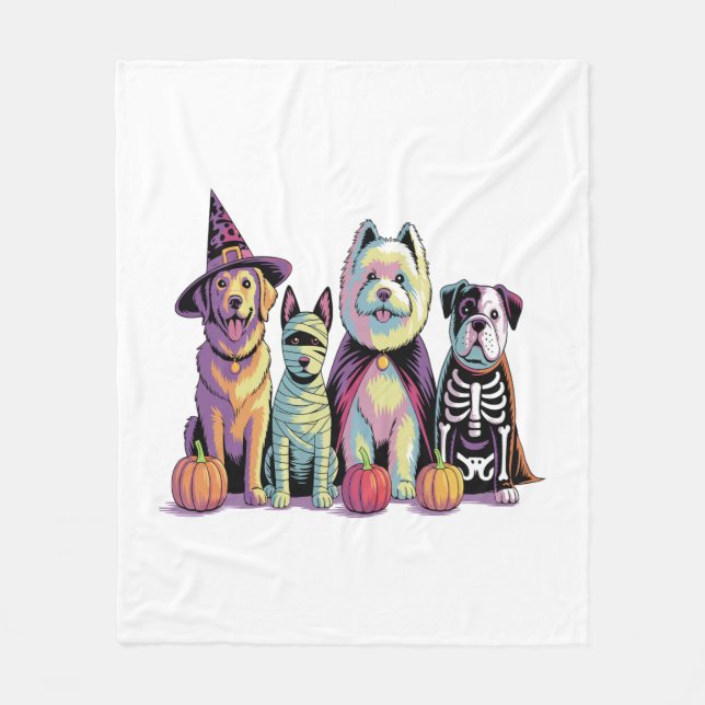 Halloween-penselruta, Hund Fleecefilt (Framsidan)