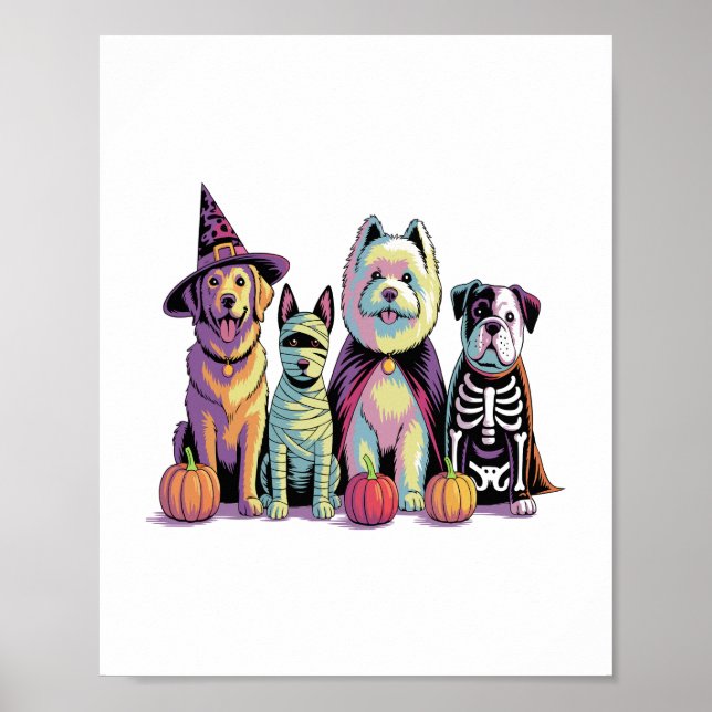 Halloween-penselruta, Hund Poster (Framsidan)