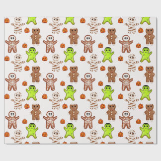 Halloween Pepparkaksmönster Presentpapper