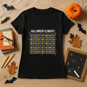 Halloween Periodic Bord of Pumpkins Chemistry T Shirt
