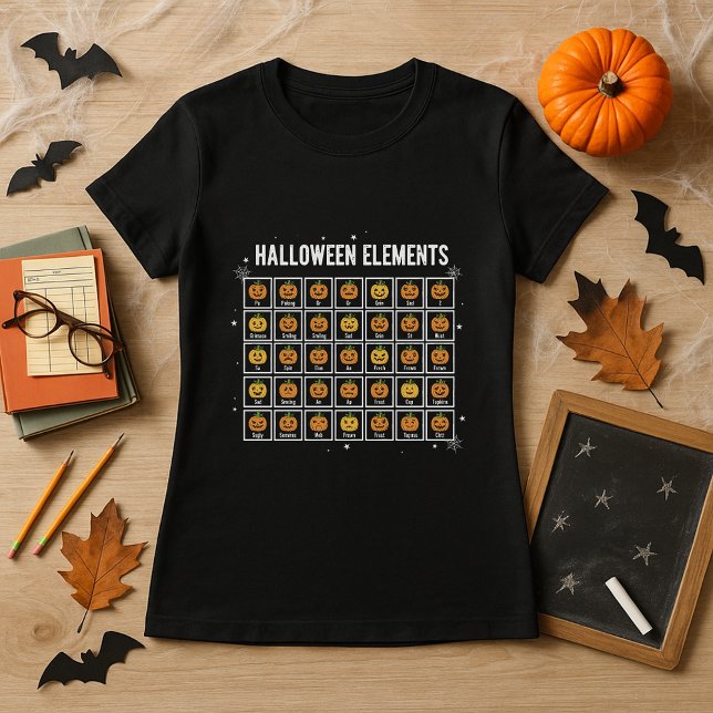 Halloween Periodic Bord of Pumpkins Chemistry T Shirt (Skapare uppladdad)