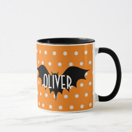 Halloween personlig bus eller godis monogram mugg