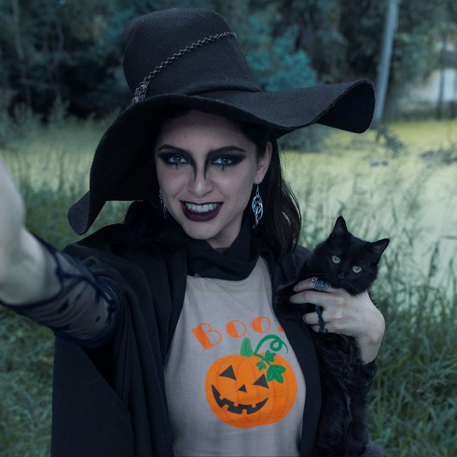 Halloween Personlig Jack o lantern Boo T Shirt (Skapare uppladdad)