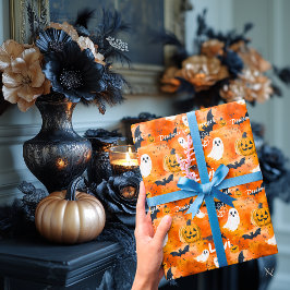 Halloween-personlig presentgåva presentpapper