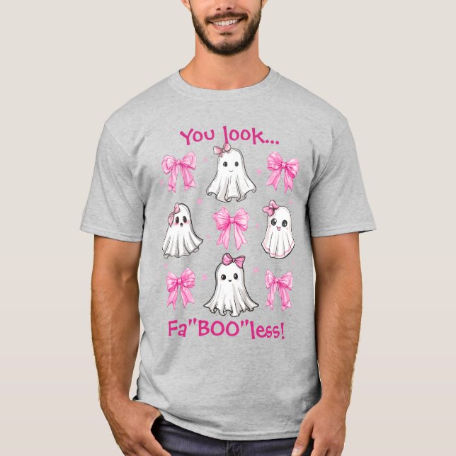 Halloween Personlig Teacher FaBOOless T Shirt (Framsida)