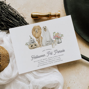 Halloween Pet Parad Inbjudningar