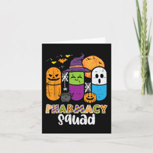 Halloween Pharmacy Squad PIlls Costume Pharmaci Kort