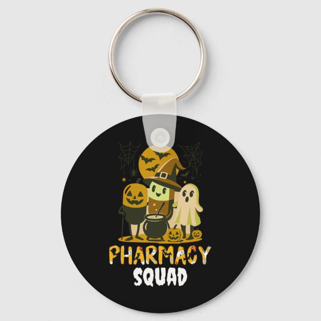 Halloween Pharmacy Squad Pills Costume Pharmaci Nyckelring (Framsida)