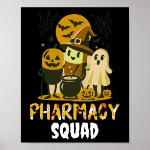 Halloween Pharmacy Squad Pills Costume Pharmaci Poster