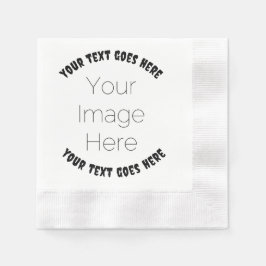 Halloween Photo Party Napkin - Anpassningsbar Imag Pappersservett