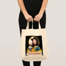 Halloween Photo Ram Skull Jack o lantern Tygkasse