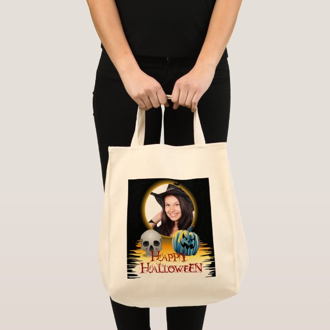 Halloween Photo Ram Skull Jack o lantern Tygkasse (Framsida (produkt))