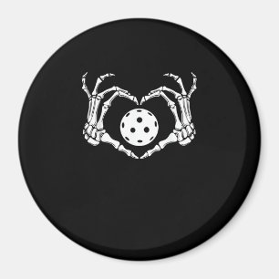 Halloween Pickle Skeleton Heart Händer Magnet