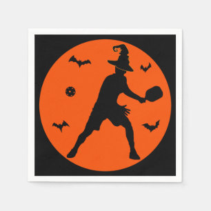 Halloween Pickleball Player Pappersservett