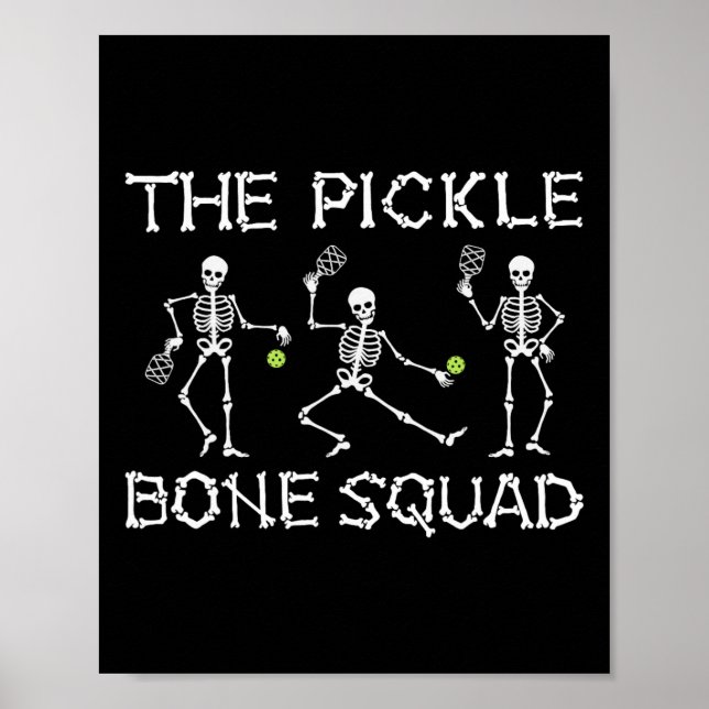 Halloween Picklell Pickle Bone Squad Skeleton Poster (Framsidan)