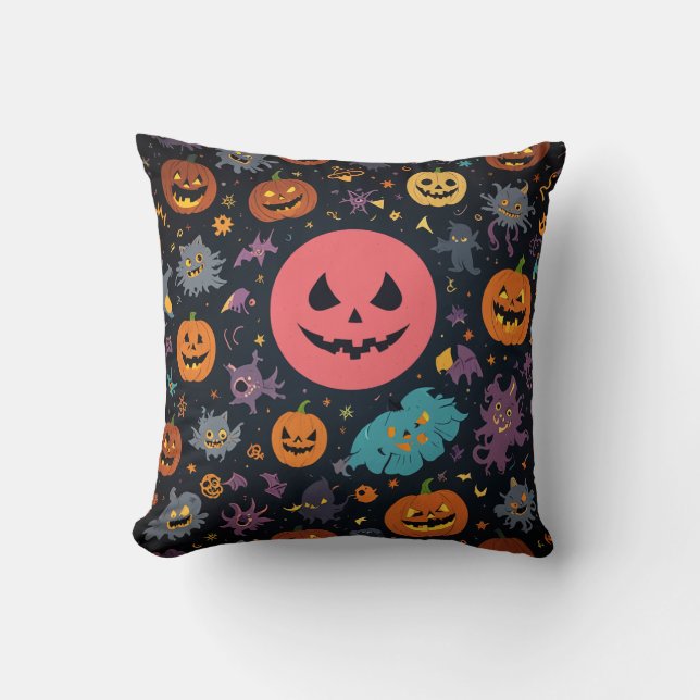 Halloween Pillow Cushion Kudde (Framsida)
