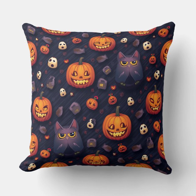 Halloween Pillow Cushion Kudde (Framsida)