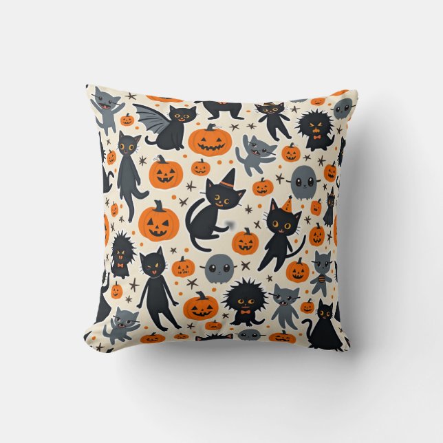 Halloween Pillow Cushion Kudde (Framsida)
