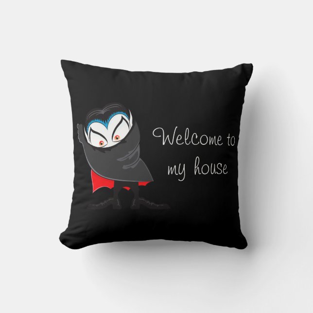 Halloween Pillow-Dracula Kudde (Framsida)
