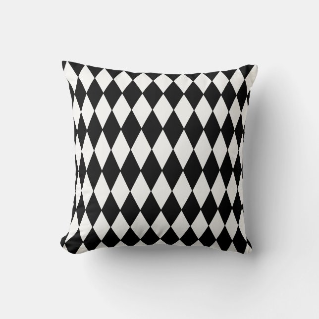 Halloween Pillow-Harlequin Diamonds Kudde (Framsida)