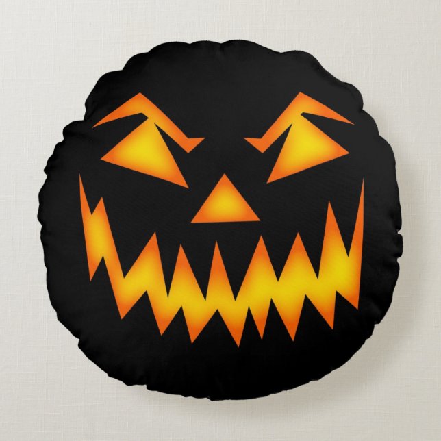 Halloween Pillow Rund Kudde (Framsidan)