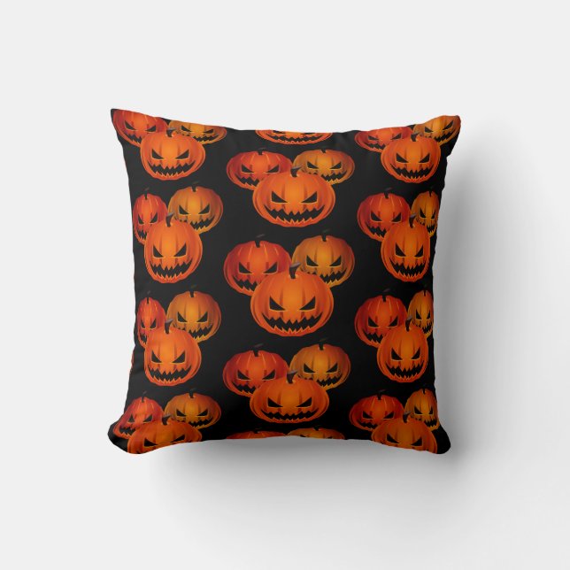 Halloween Pillow-Scary Pumpkins Kudde (Framsida)