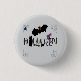 Halloween Pin Button (Många Färg) Knapp
