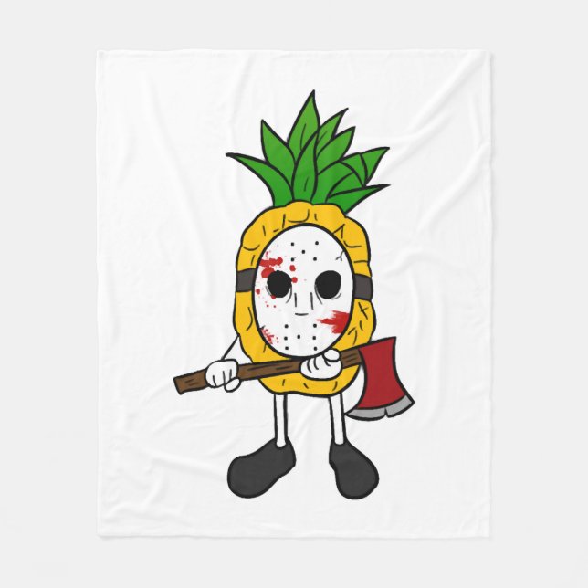 Halloween Pineapple Fleecefilt (Framsidan)