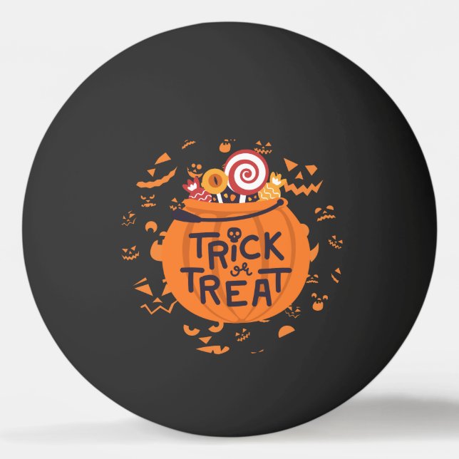 Halloween Ping Pong-bollar Utstyr Pingisboll (Framsidan)