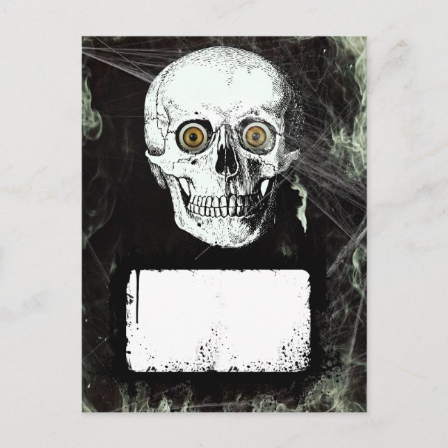 Halloween Pirat Skull Vykort (Framsida)