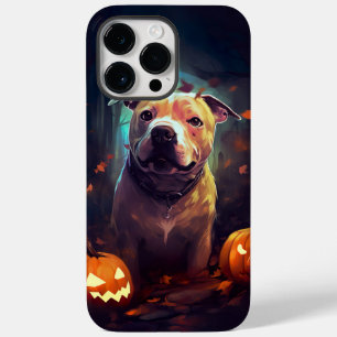 Halloween Pitbull med pumpor
