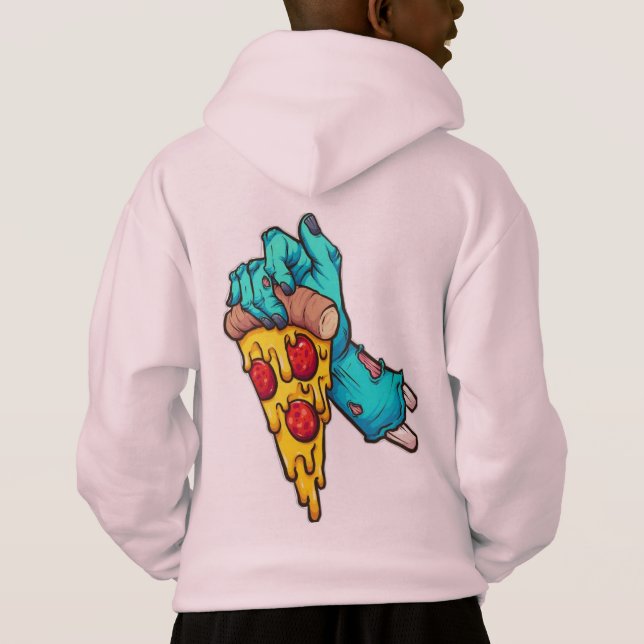 HALLOWEEN PIZZA SLICE HOODIE FOR KIDS T SHIRT (Baksida)